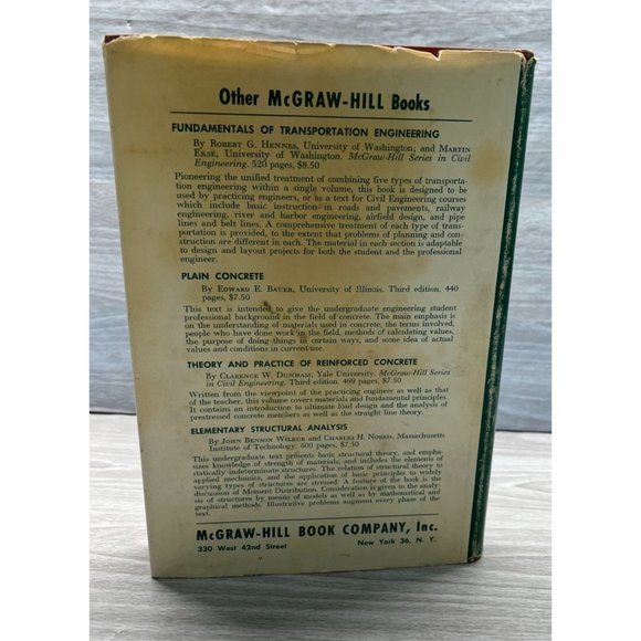 Composition and Properties of Concrete George Troxell Engineering Book 1956 - Picture 5 of 12